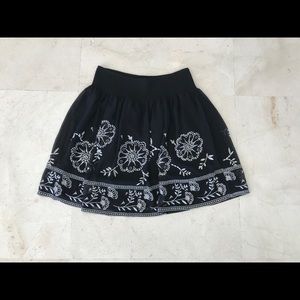 WHBM embroidered skirt